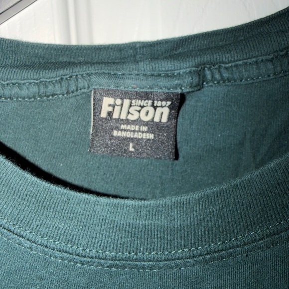 Filson Men's Teal Short Sleeve Tee - Picture 2 of 4